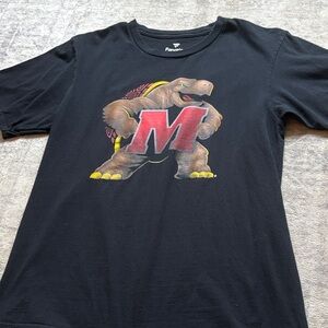 Fanatics Black T-Shirt with Maryland Terrapin Graphic